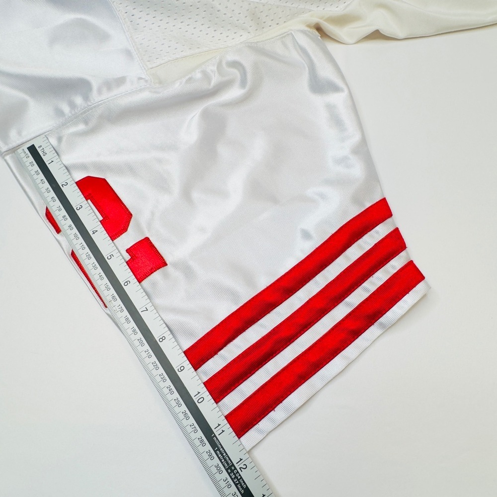 Mitchell Ness Ronnie Lott 42 San Francisco 49ers Football Jersey White Red Men - Picture 7 of 12
